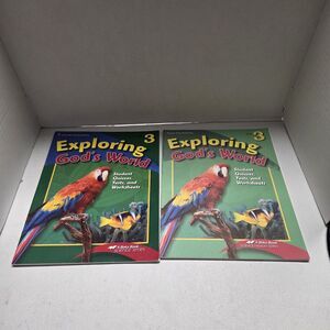 Abeka Exploring God's World Student & Teacher Quizzes Tests Worksheets Grade 3